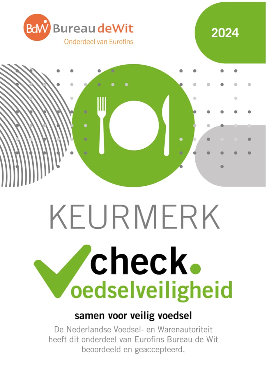 keurmerk. voedselveiligheid catering aelsmeer