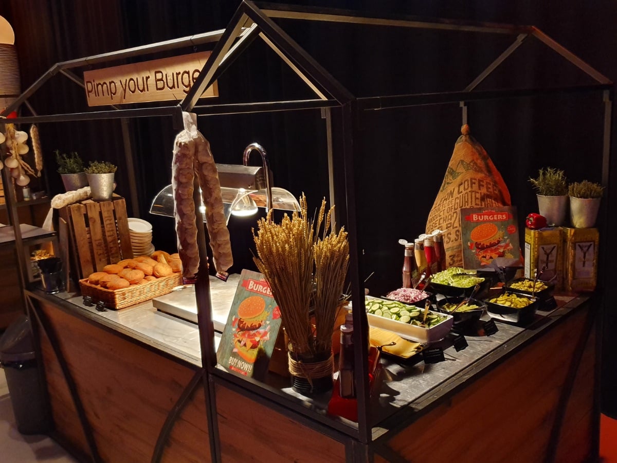 Pimp your burger catering foodstand